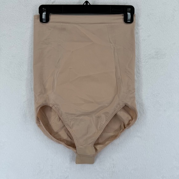 SPANX XL Extra Large Beige Shapewear High Waist Briefs - Picture 1 of 6